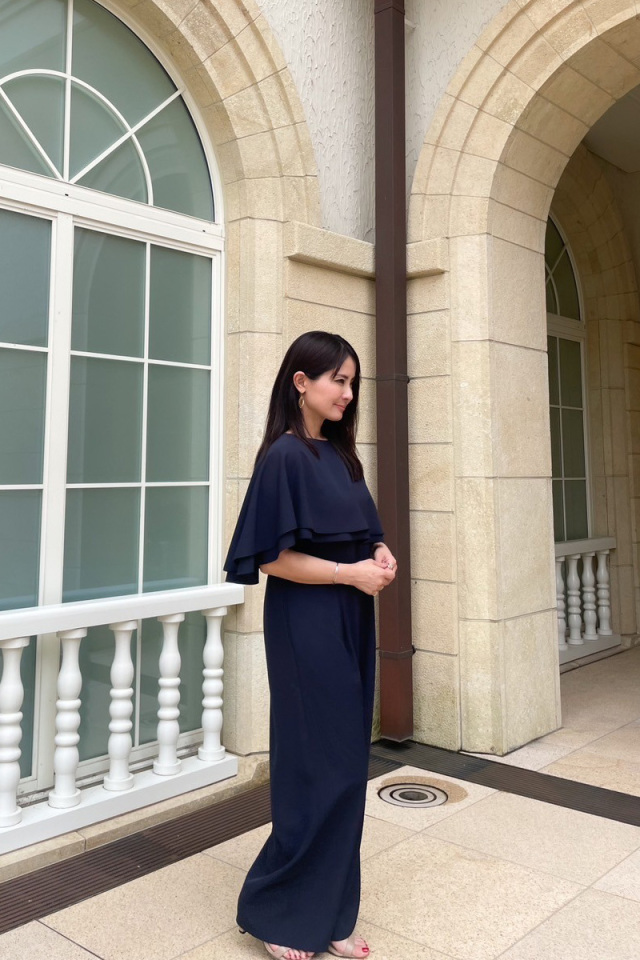 smilelife_maaさんコラボ】ケープ付きオールインワン