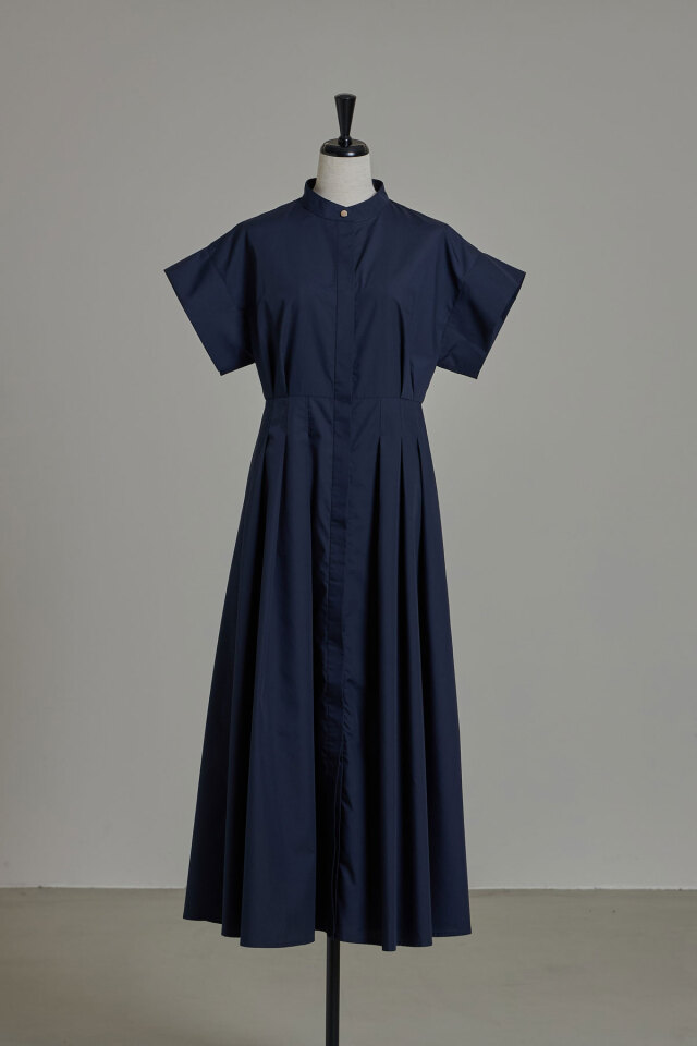 【タグ付き】アベニールエトワール ウエストタックシャツワンピース 紺色 新作入荷情報〈ウエストタックシャツワンピース〉 | m-i-d