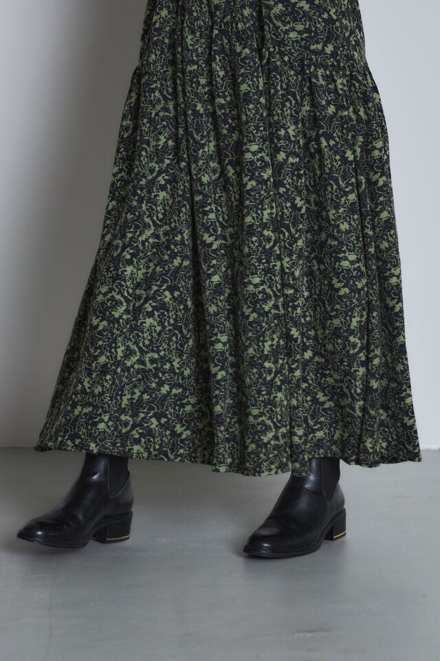 ニュアンスパターンドロストワンピース