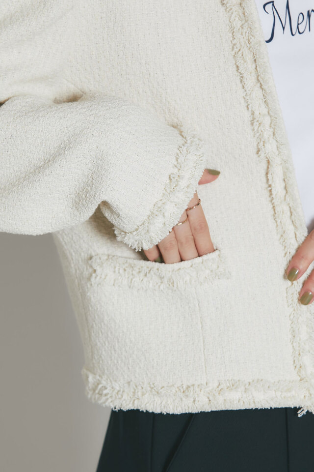 パワーショルダーツイードジャケット