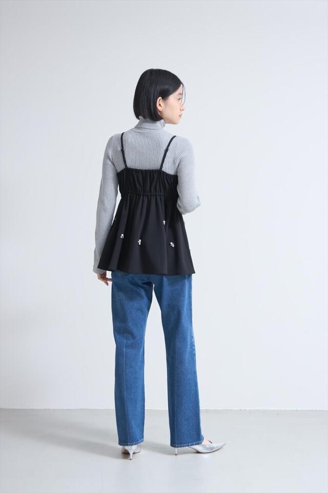 ビジューモチーフキャミソール