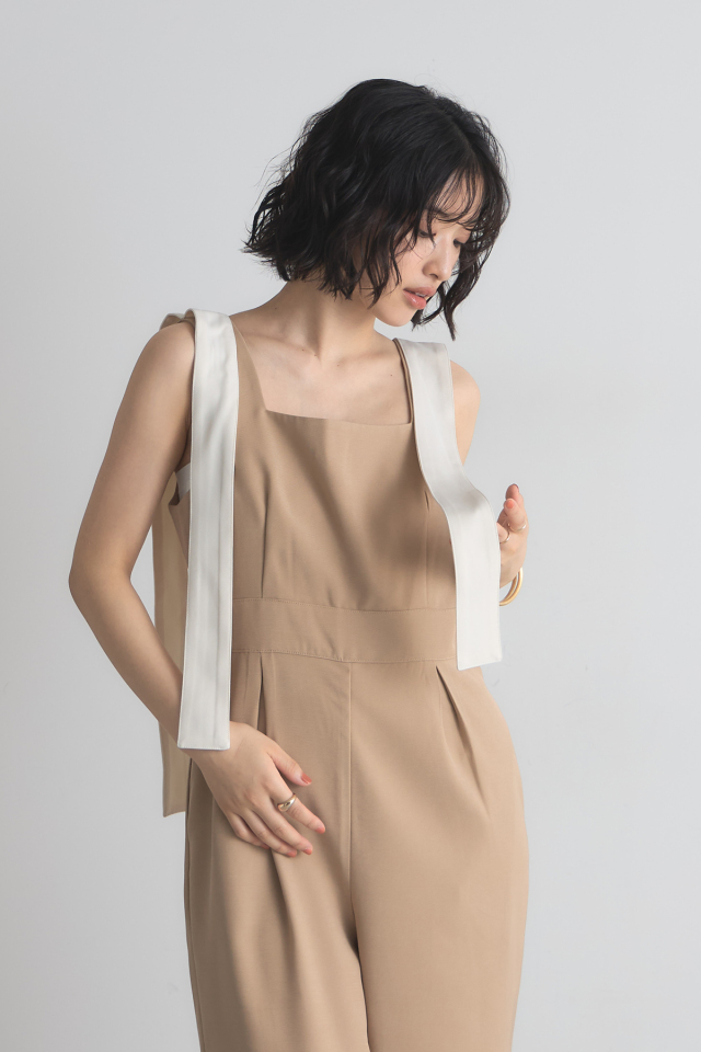 ブラックストラップオールインワン 2TYPEストラップ付オールインワン | レディースファッション通販