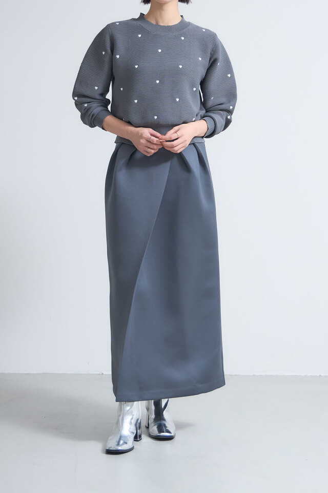 スコットクラブ　LASUD 異素材タックデザインスカート LASUDのロングスカートの商品一覧｜ファッション通販のYAMADAYA