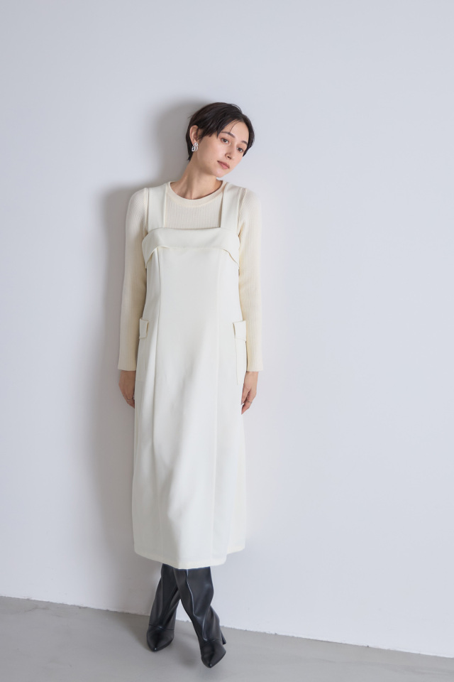 【SALE 拡大！】コクーンジャンスカワンピース＊SALE品につき返品/交換/注文確定後の変更キャンセル不可＊