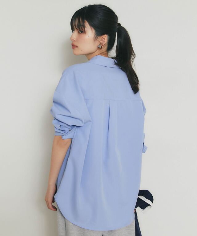林田岬優さん着用】エンブロイダリーポイントシャツ