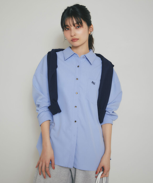 TAN タンクトップ 林田岬優さん着用】エンブロイダリーポイントシャツ