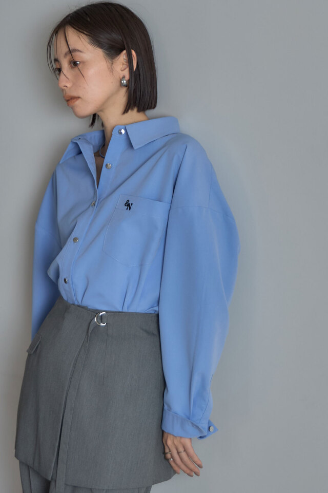 極美品⭐️エーピーストゥディオ エンブロイダリーシャツ オーバーサイズ 極美品⭐️エーピーストゥディオ エンブロイダリーシャツ