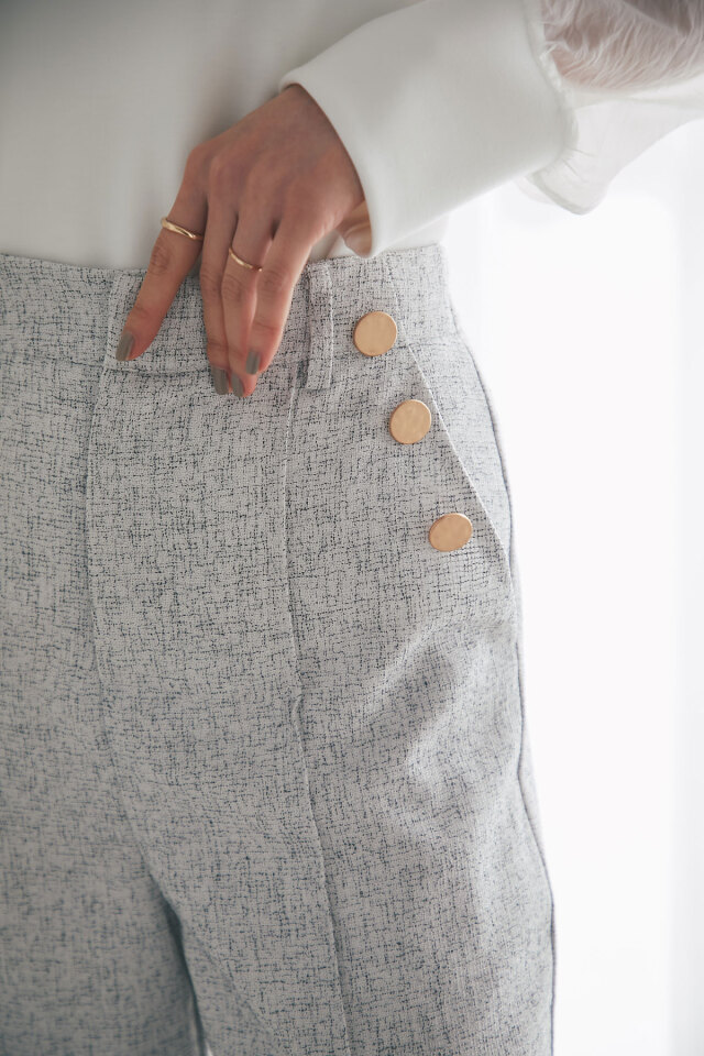 ツイードマリンストレートパンツ