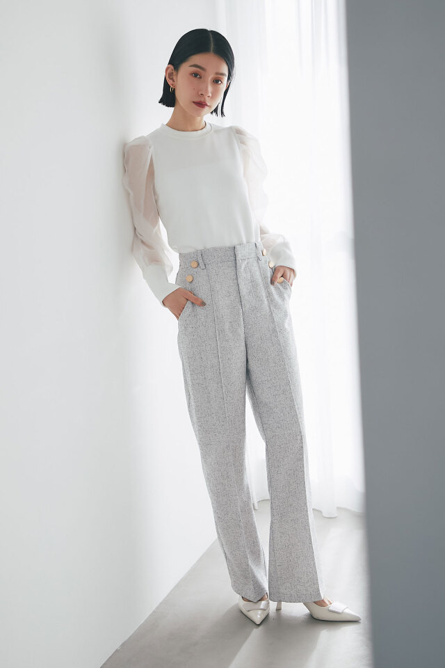 ツイードマリンストレートパンツ