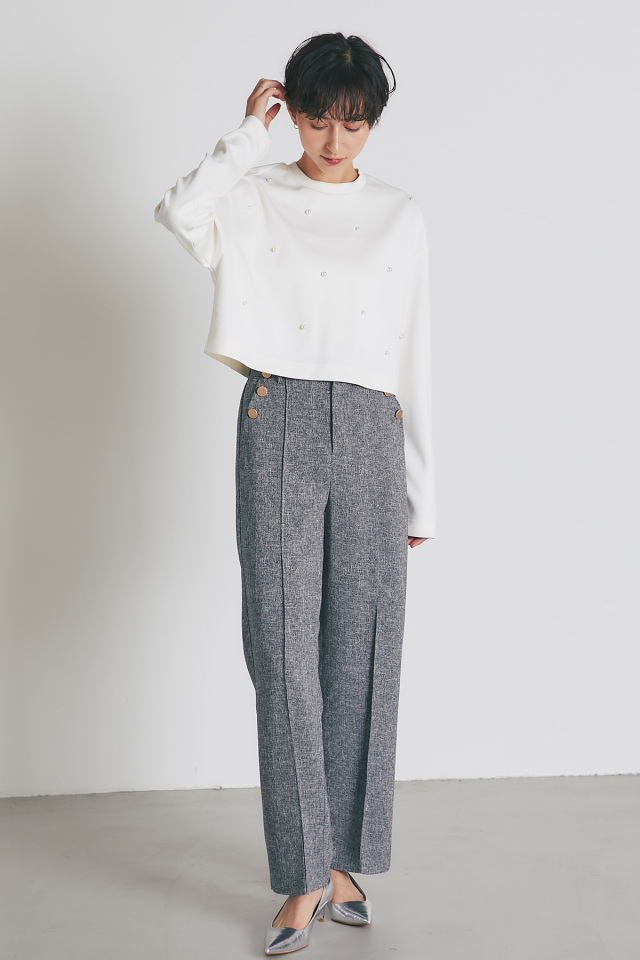 ツイードマリンストレートパンツ