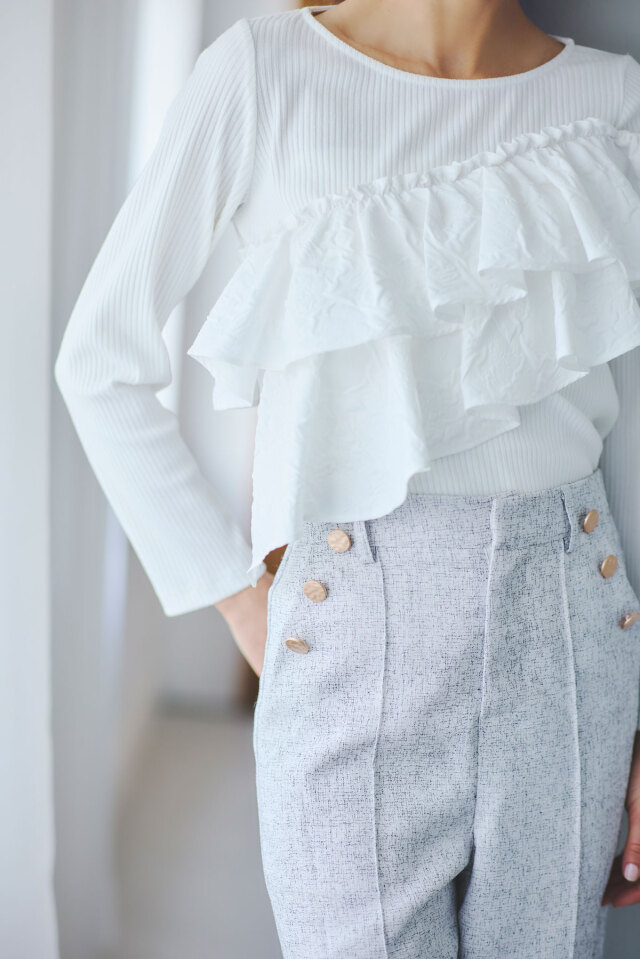 ツイードマリンストレートパンツ