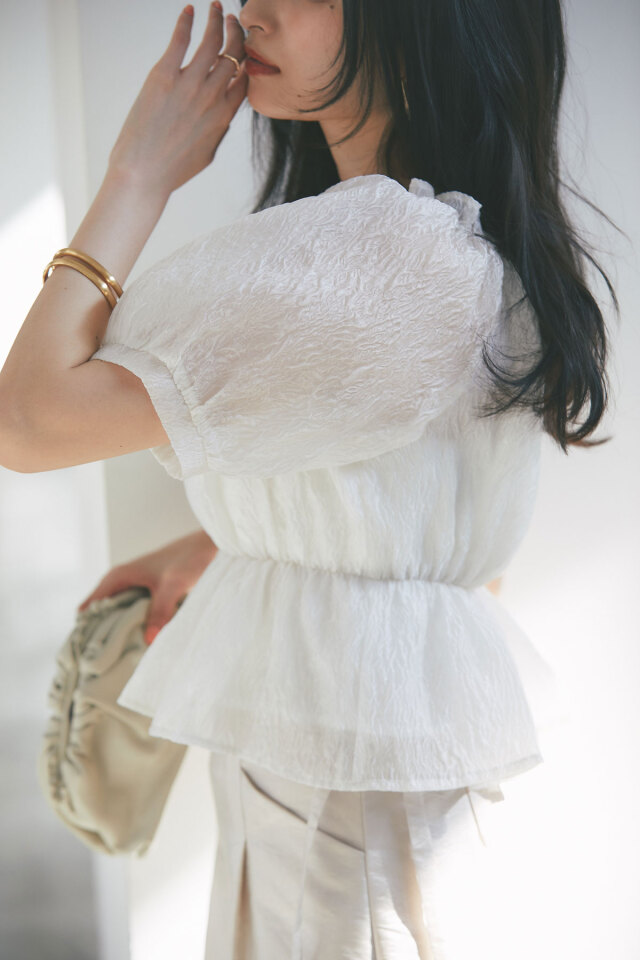 【ちゃーちゃさん専用】 シアージャガードボリュームブラウス