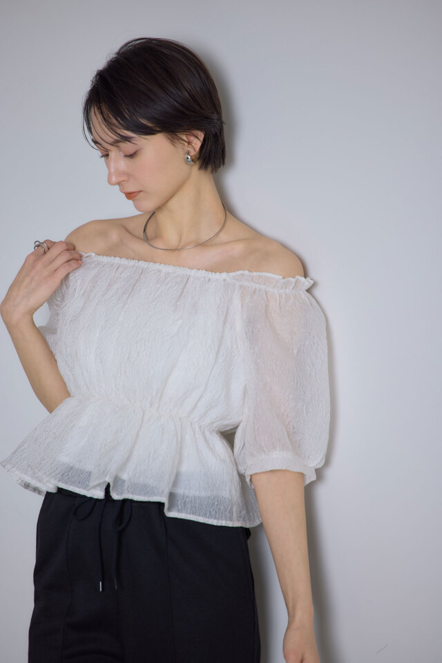 シアージャガードボリュームブラウス