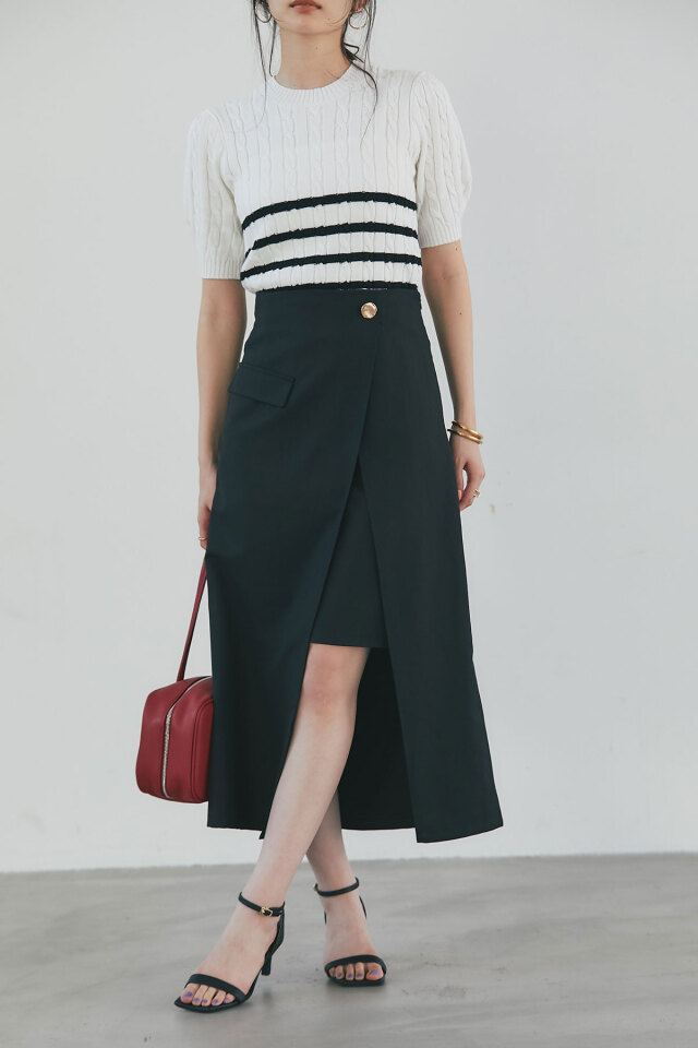 レイヤードラップスカート