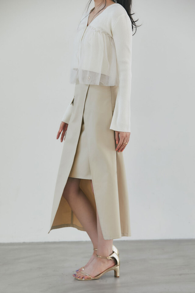 レイヤードラップスカート