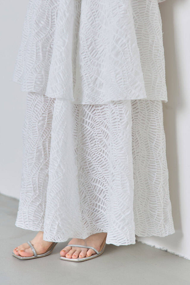 3Dシアーティアードスカート