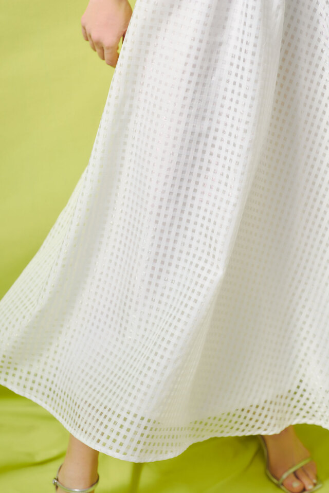 メッシュフレアスカート