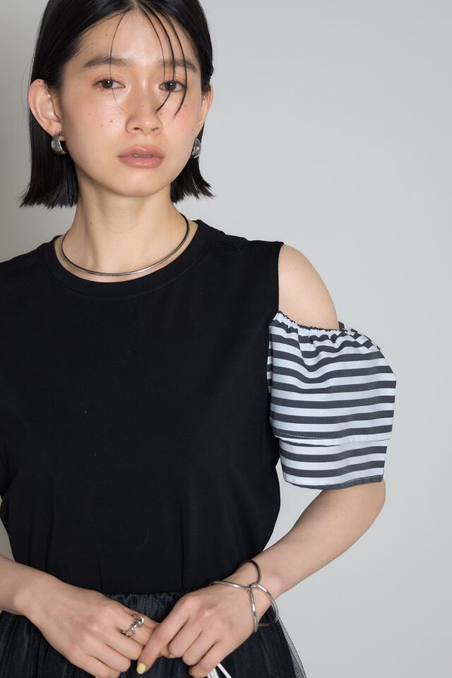 【上品で可愛い☆】Louis Vuitton フリルスリーブTシャツ フリルスリーブTシャツ