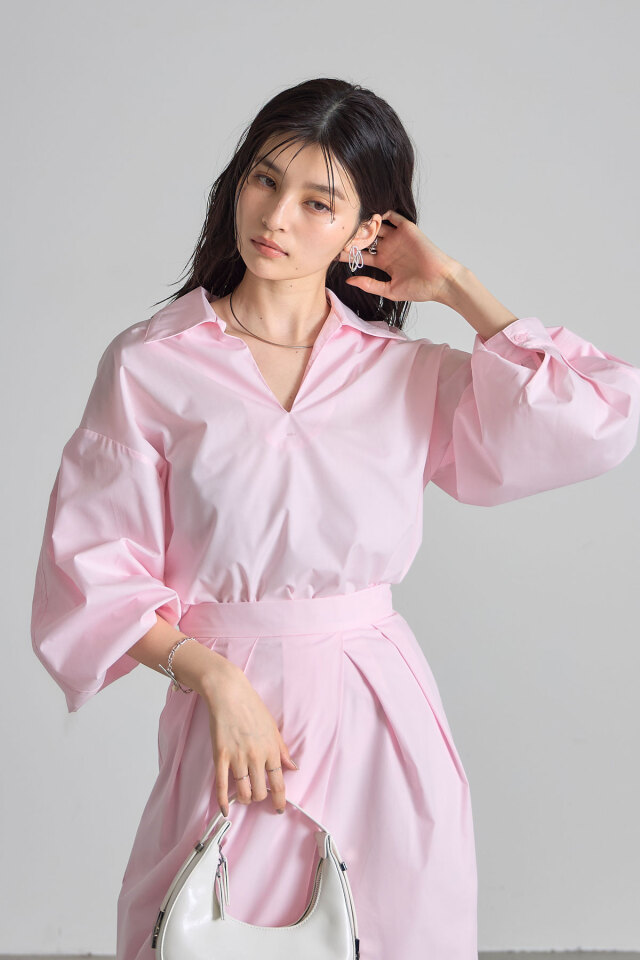 スキッパーシャツセットアップ