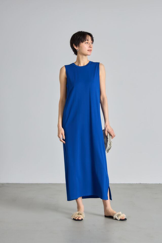 バックリボンノースリカットワンピース