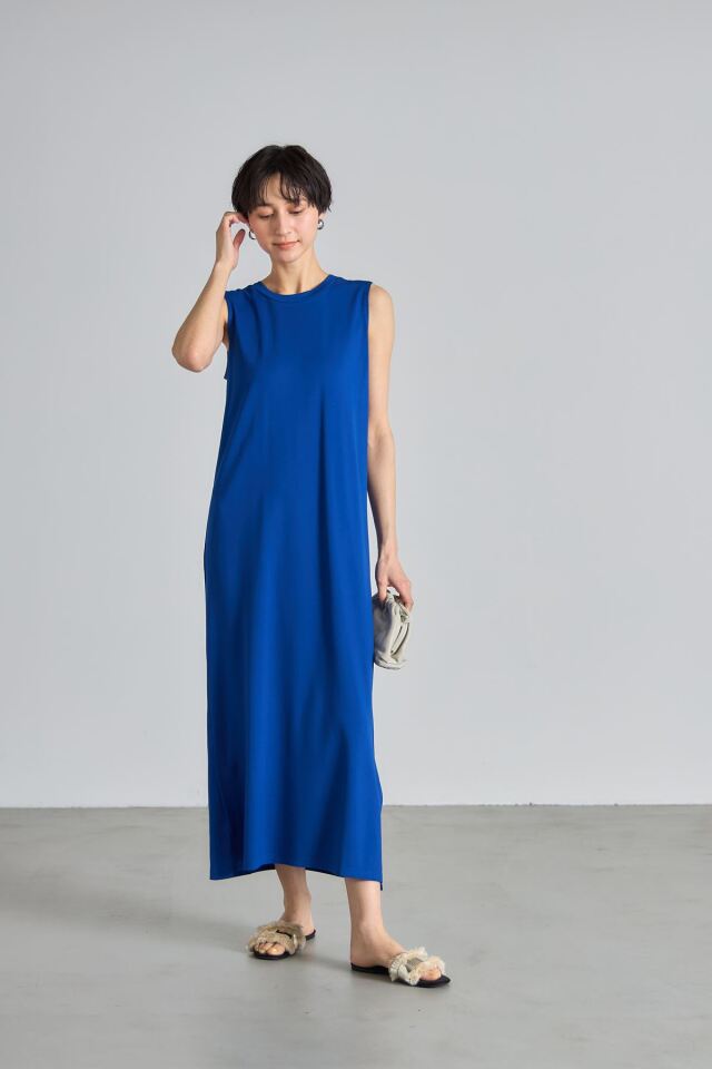 バックリボンノースリカットワンピース