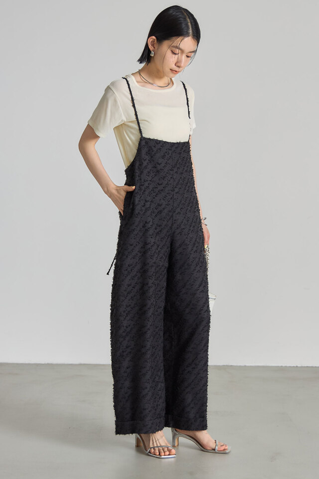 キャミロンパース TUCK CAMISOLE ROMPERS IVORY - BIRTHDAY BASH