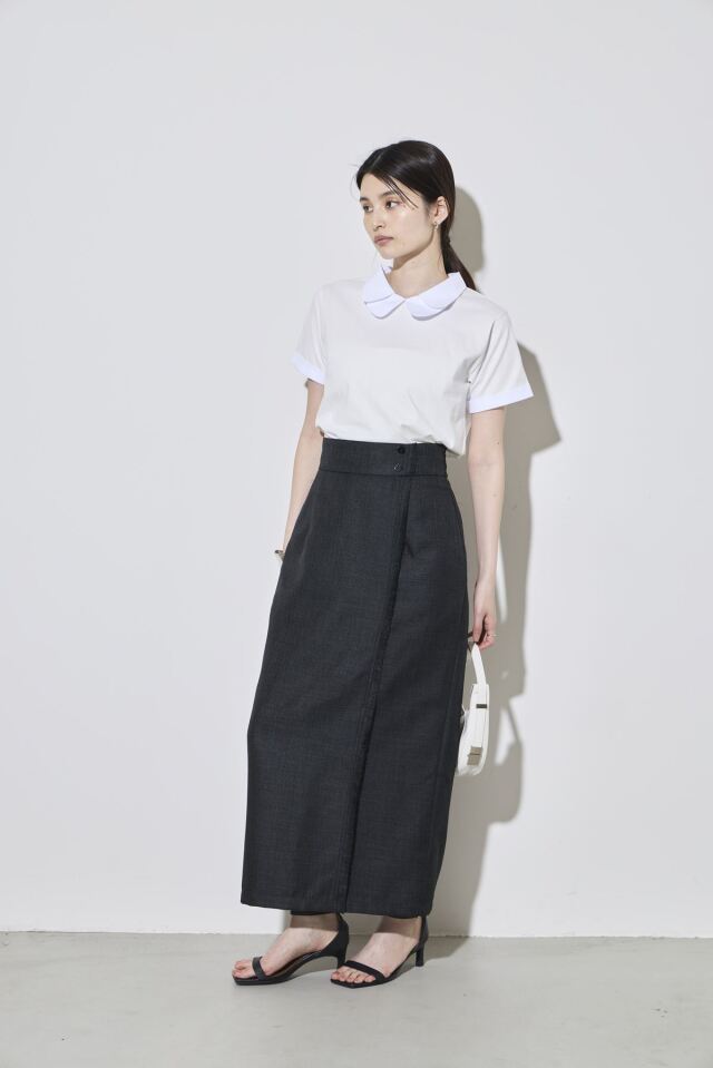 フリンジラップ風スカート