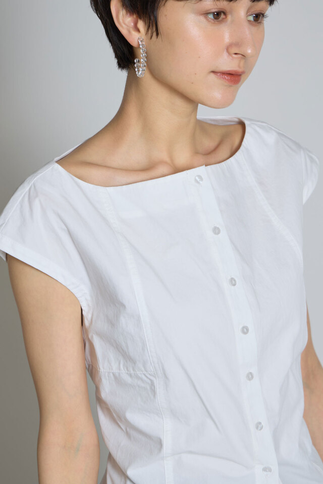 林田岬優さん着用】ウエストレースアップブラウス