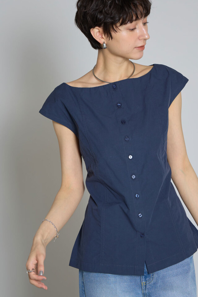 林田岬優さん着用】ウエストレースアップブラウス