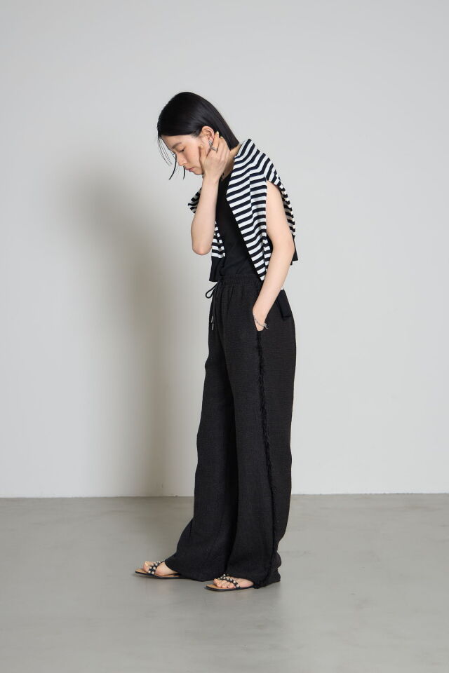 yasu84です！！ 林田岬優さん着用】リラックスフリンジパンツ