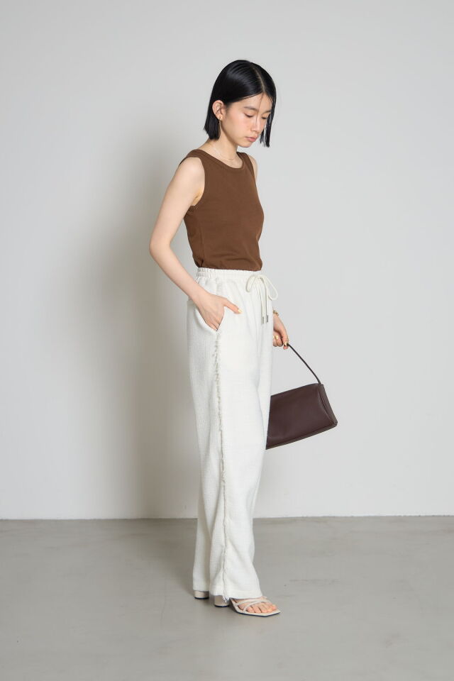 林田岬優さん着用】リラックスフリンジパンツ