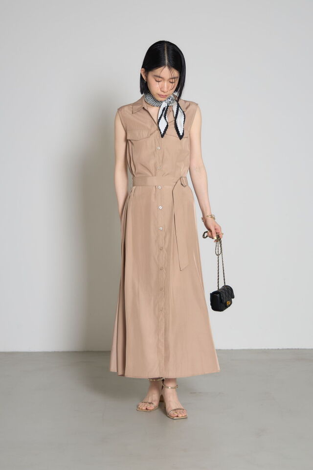 林田岬優さん着用】スキッパーシャツワンピース