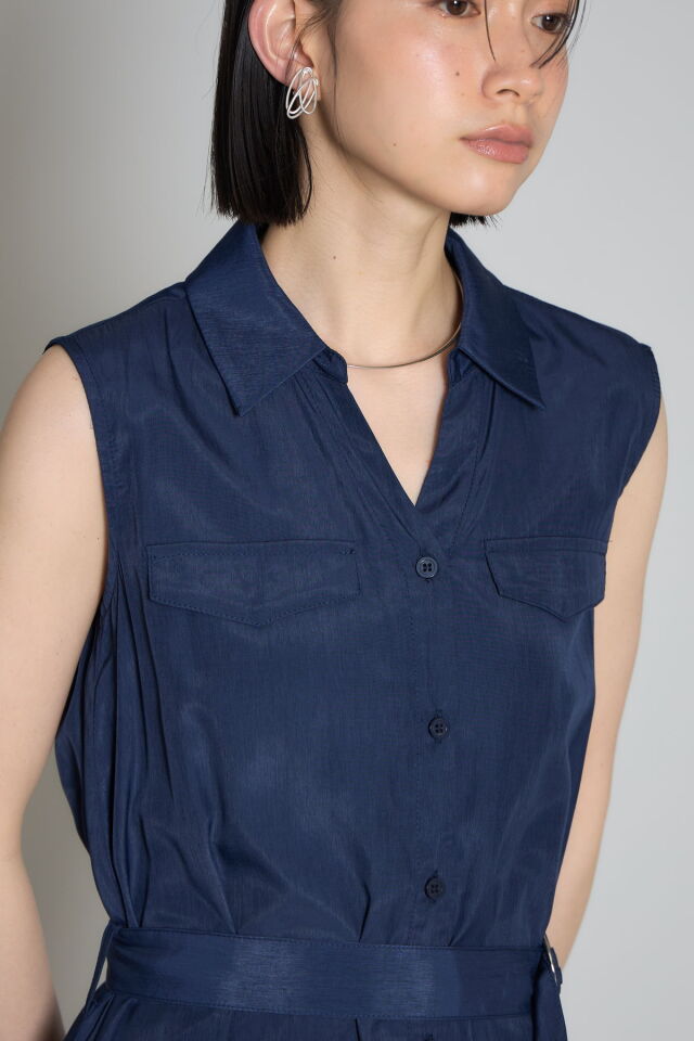 林田岬優さん着用】スキッパーシャツワンピース