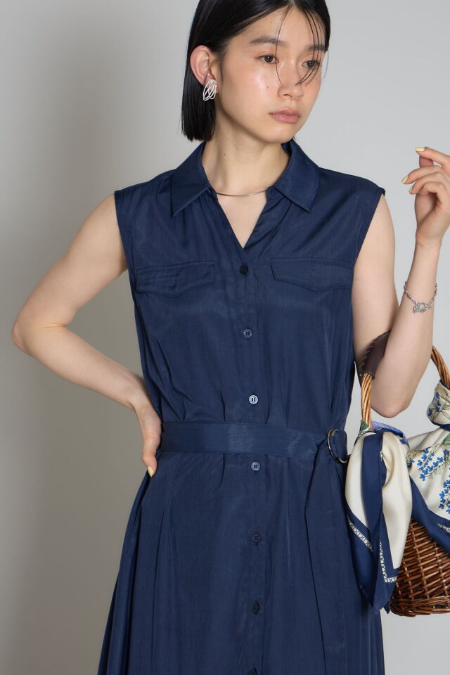 林田岬優さん着用】スキッパーシャツワンピース