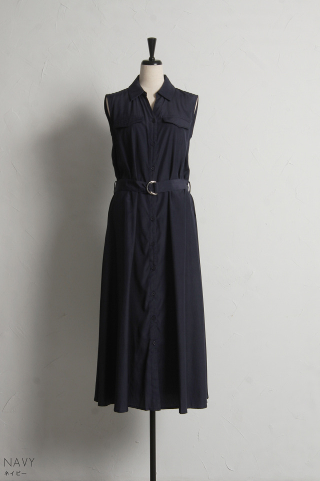 林田岬優さん着用】スキッパーシャツワンピース