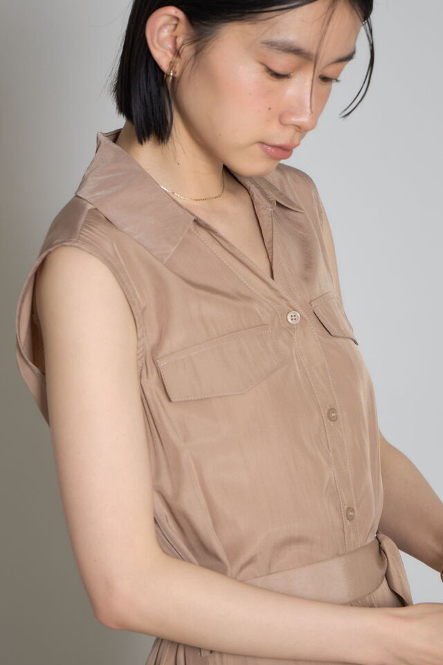 林田岬優さん着用】スキッパーシャツワンピース