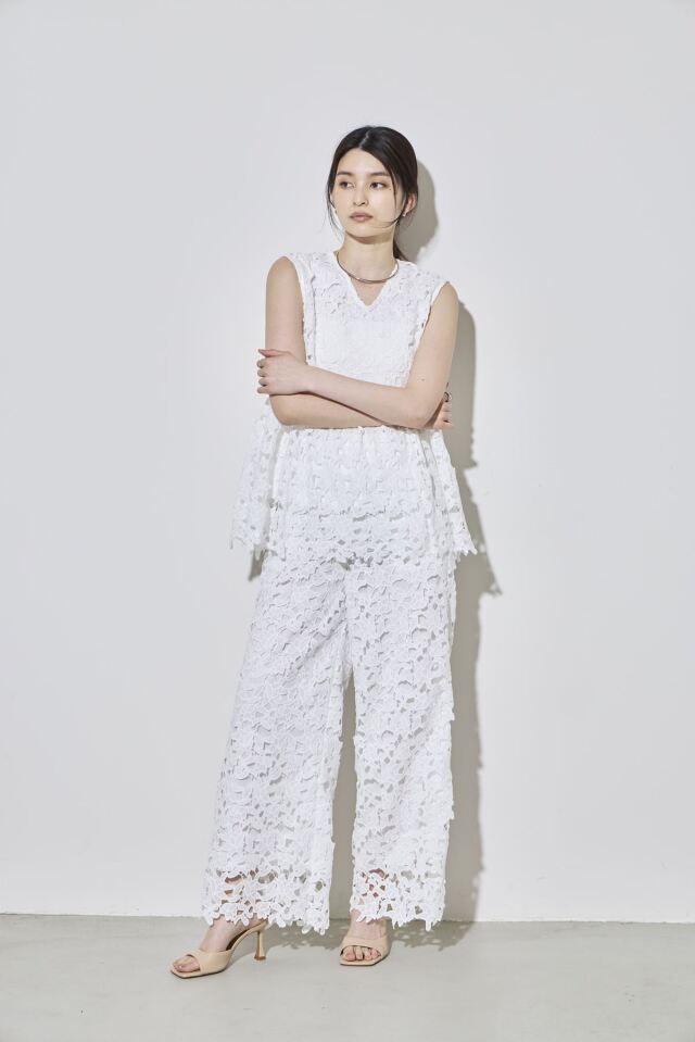 林田岬優さん着用】ケミカルレースパンツ