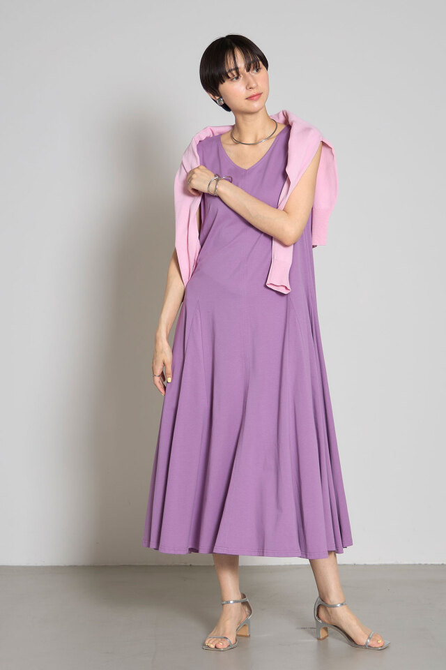 apolina 2021 ss ワンピース 裾フレアカットワンピース