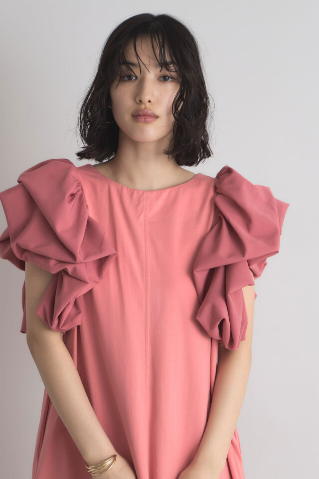 『最終値下げ』Lyta ボリュームワンピース HOUSE OF LOTUS（ハウスオブロータス）ワンピース ピンク サイズ