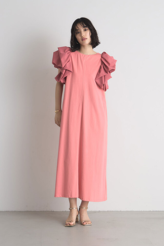 すぷらいとさま専用 ボリュームスリーブカットワンピース
