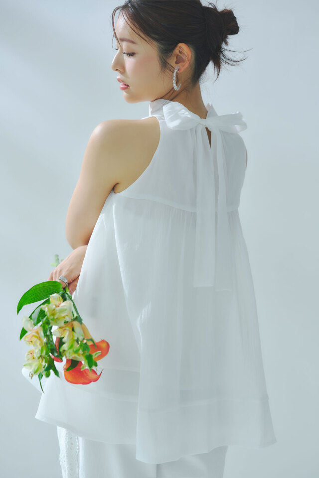 7月下旬再販！入荷リクエスト受付中！【古畑星夏さん着用】アメスリハイネックブラウス