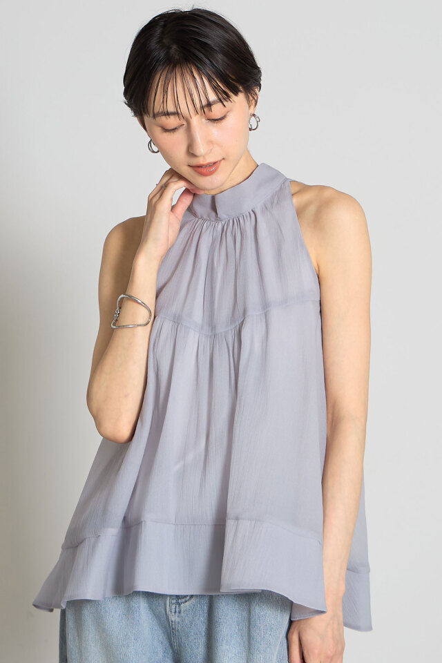 アメスリハイネックブラウス