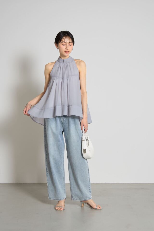 アメスリハイネックブラウス