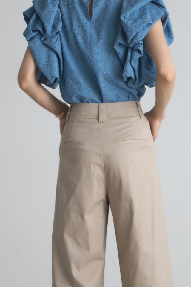 ロールアップチノワイドパンツ