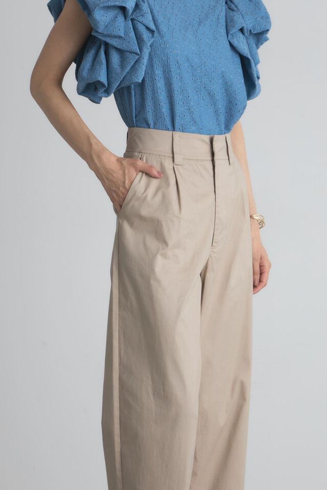 ロールアップチノワイドパンツ