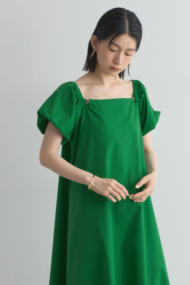 袖2WAYオープンスリーブフレアワンピース