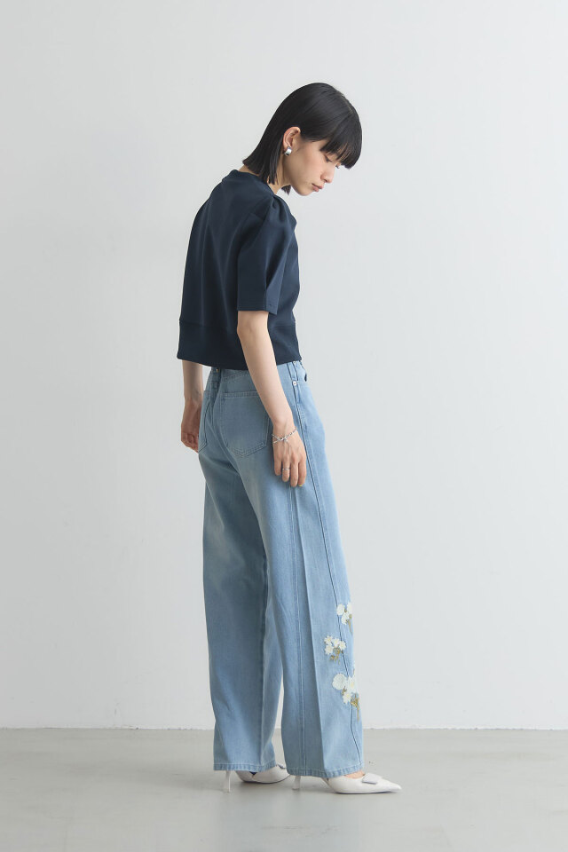 トップス MM 袖タックプルオーバー