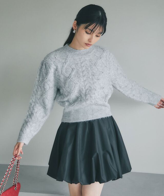 【舞川あいくさん着用】バルーンミニスカート