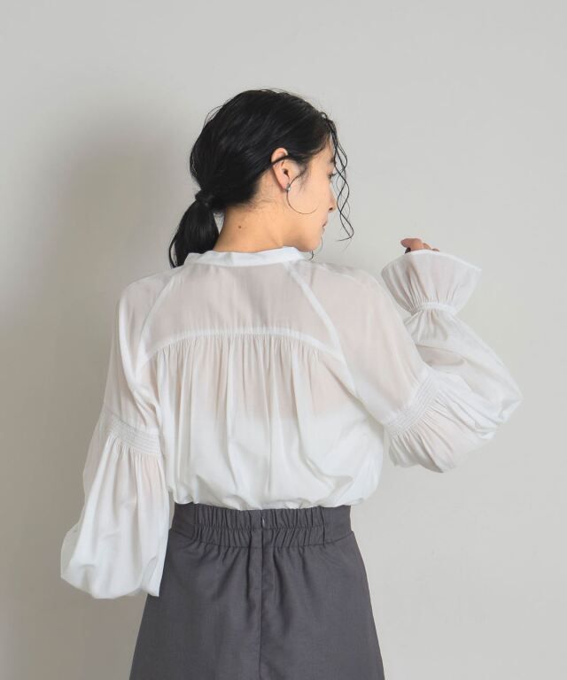 kolor 24AW ブラウス バイカラー ライン ブラウス