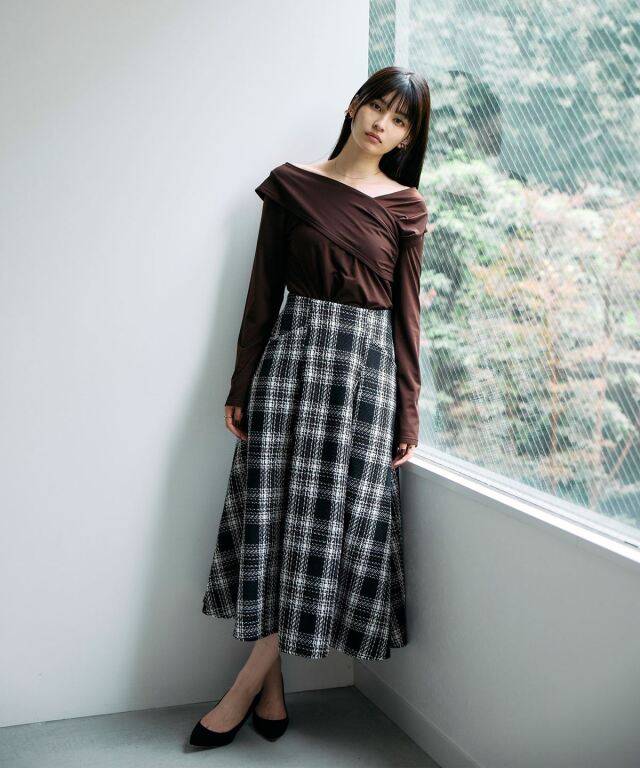 スカート SOLD OUT 人気スカート】ボリュームギャザーロングスカート(スカート